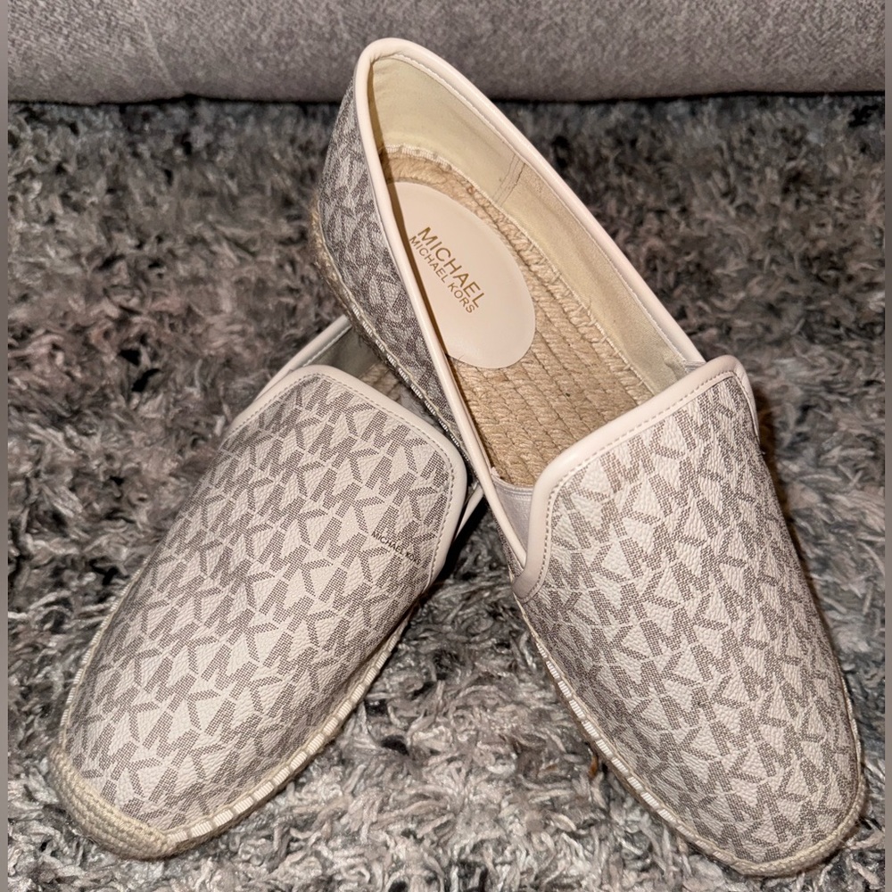 Michael Kors Beige and Cream Espadrilles